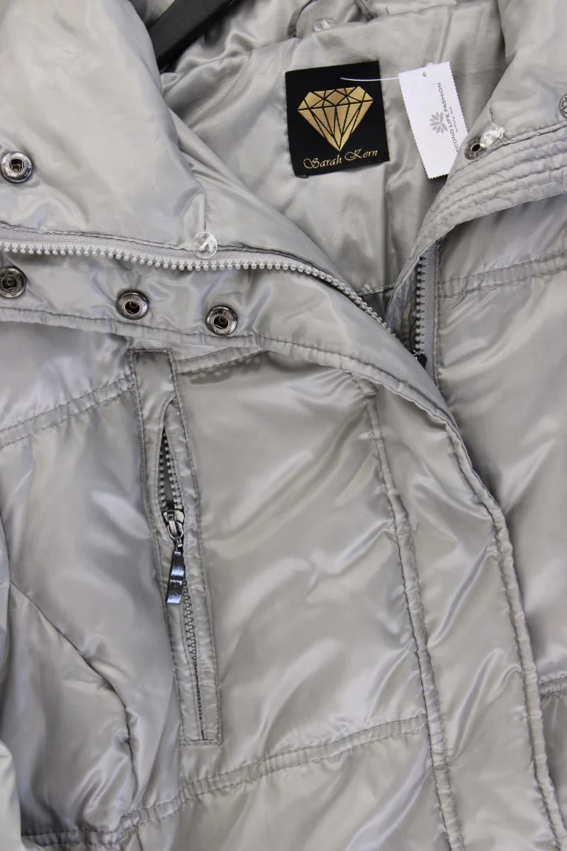 Sarah Kern Wintermantel Gr. 44 grau aus Polyester