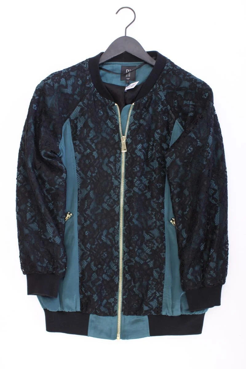 River Island Bomberjacke Gr. 38 blau aus Viskose