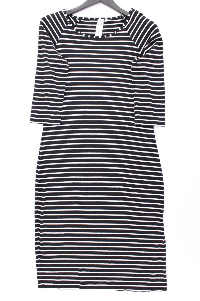Liberty Stretchkleid Gr. L gestreift 3/4 Ärmel schwarz aus Viskose