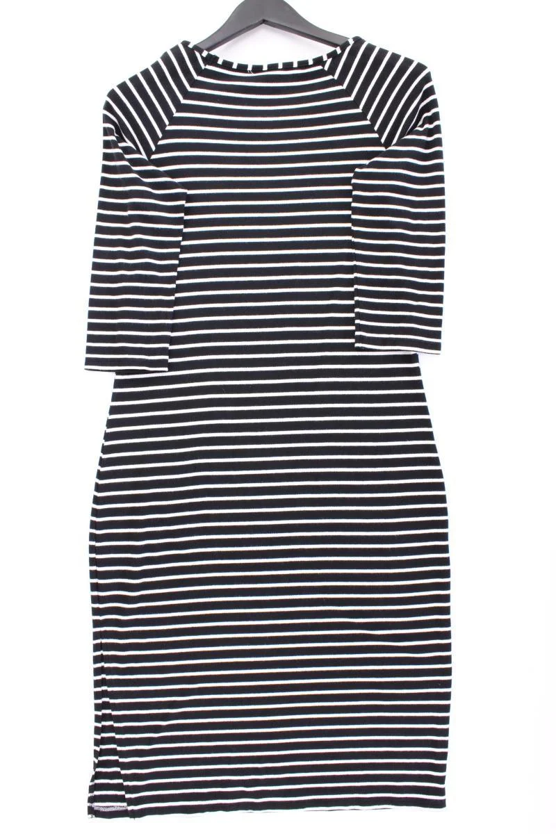 Liberty Stretchkleid Gr. L gestreift 3/4 Ärmel schwarz aus Viskose