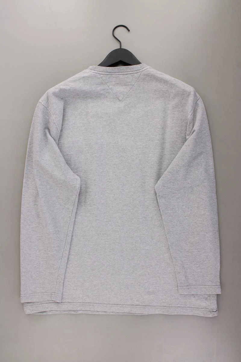 Tommy Hilfiger Langarmpullover für Herren Gr. XL grau aus Baumwolle
