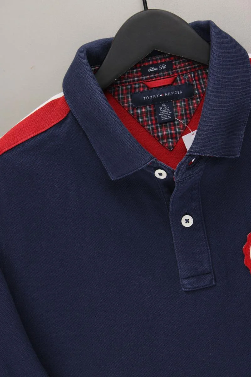 Tommy Hilfiger Poloshirt für Herren Gr. XL Kurzarm blau