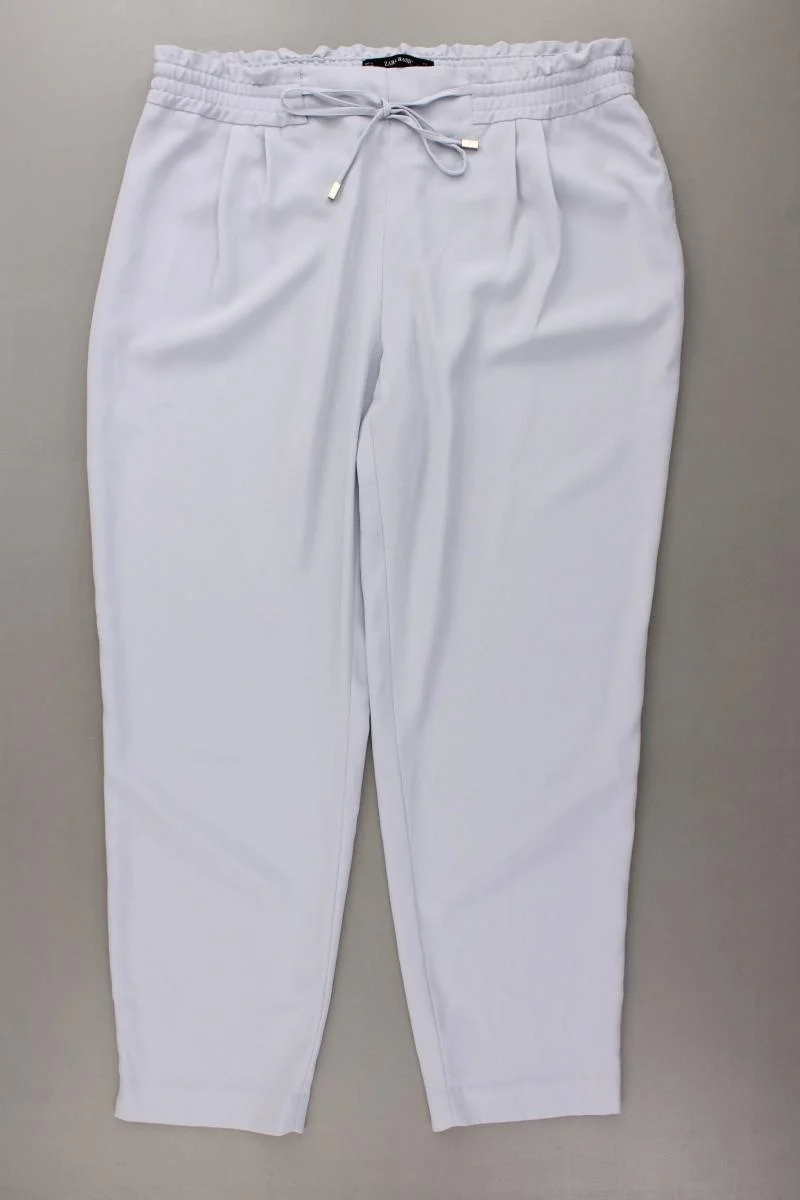 Zara Stoffhose Gr. XL blau aus Polyester