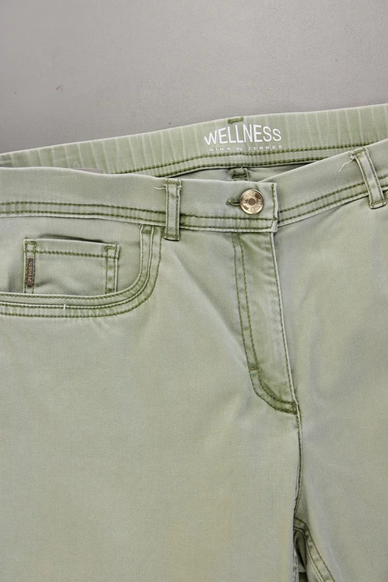 Zerres 7/8 Hose Gr. 40 grün aus Lyocell