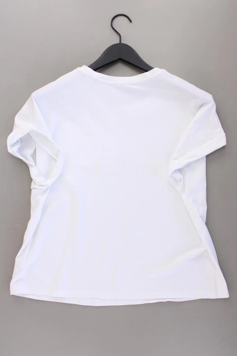 Taifun Printshirt Gr. 42 Kurzarm weiß