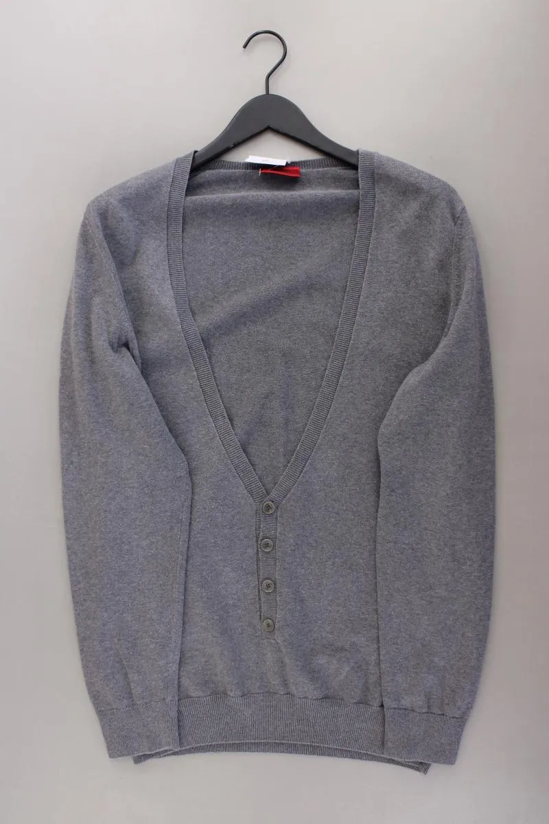 Hugo Boss Feinstrickpullover für Herren Gr. L grau aus Baumwolle