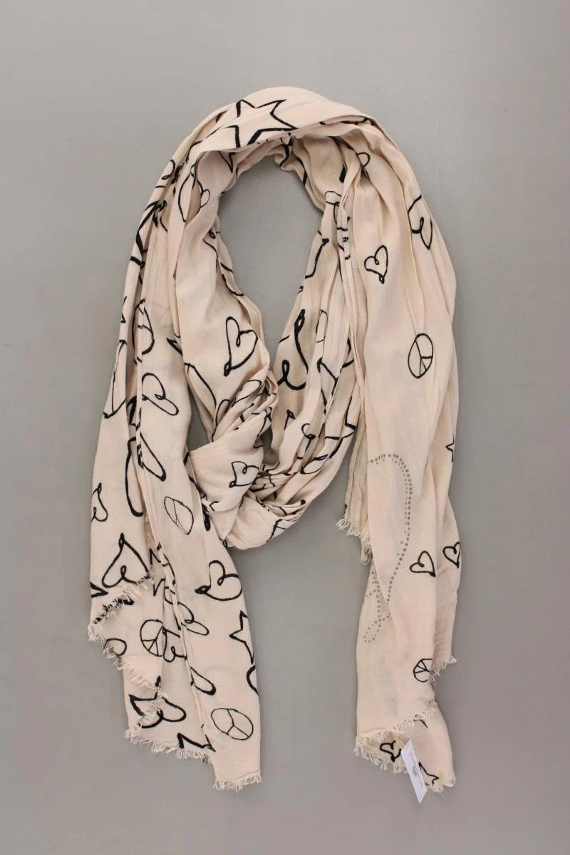 Tuch mit Peace Zeichen creme