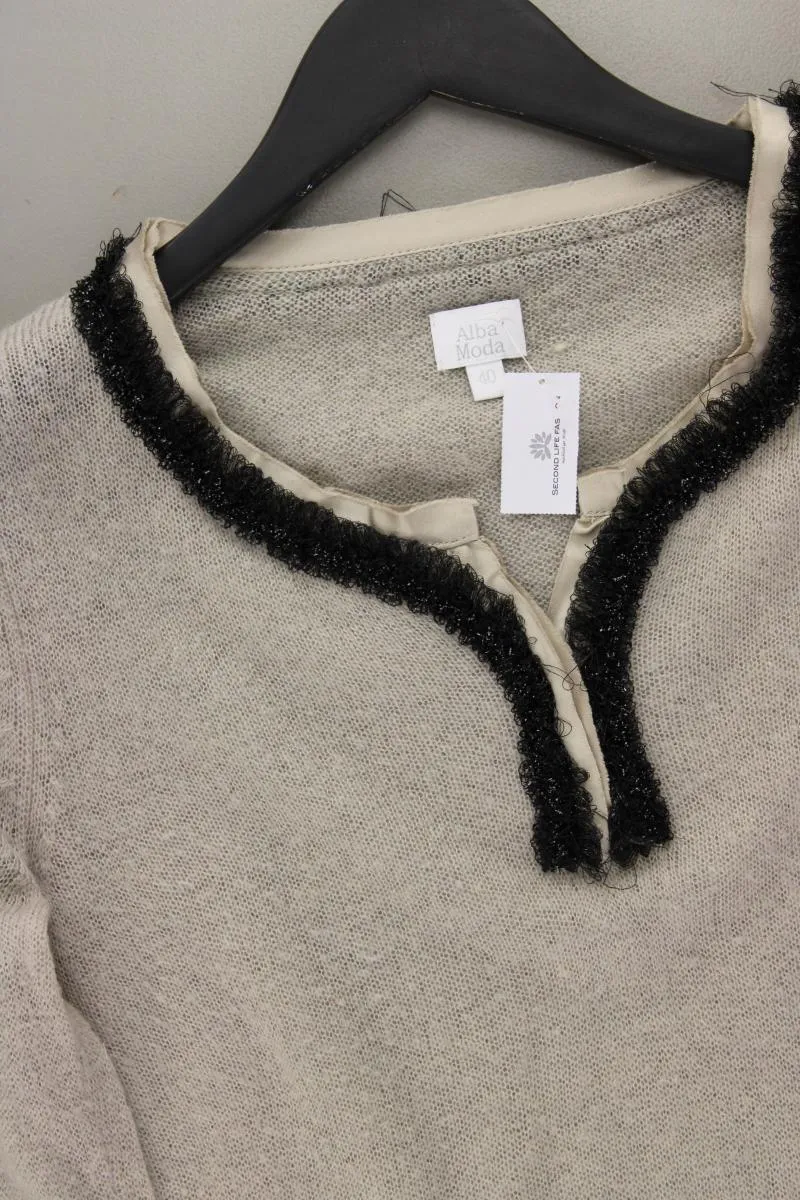 Alba Moda Feinstrickpullover Gr. 40 grau aus Polyacryl