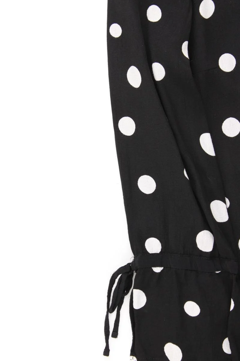 Esprit Midikleid Gr. S gepunktet 3/4 Ärmel schwarz