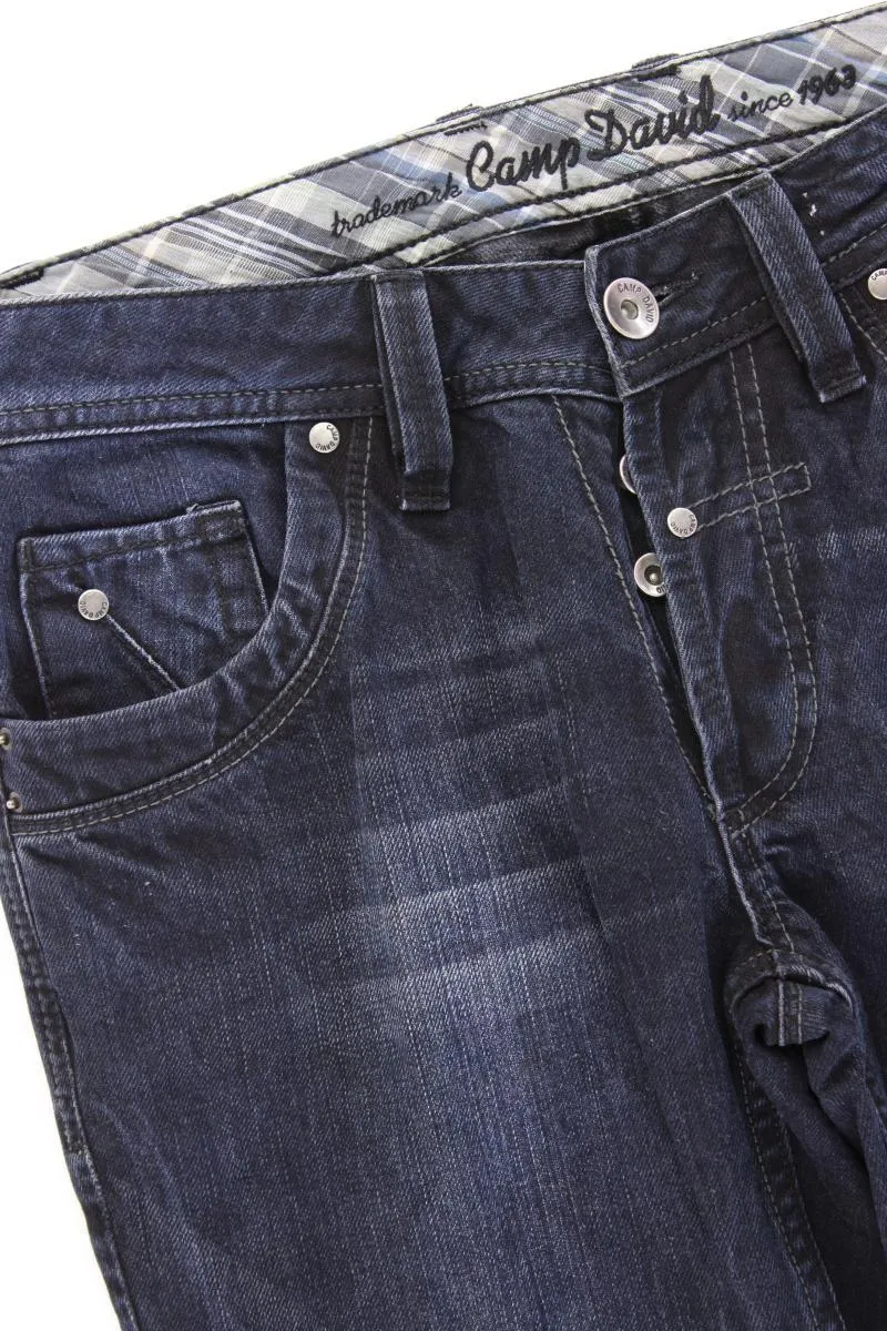 Camp David Straight Jeans für Herren Gr. W32/L30 blau aus Baumwolle