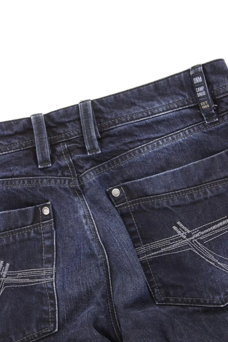 Camp David Straight Jeans für Herren Gr. W32/L30 blau aus Baumwolle