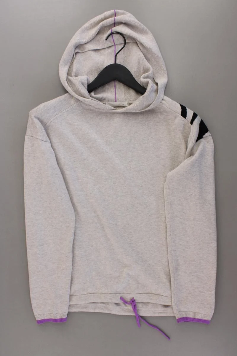 Oui Hoodie Gr. 34 grau aus Baumwolle