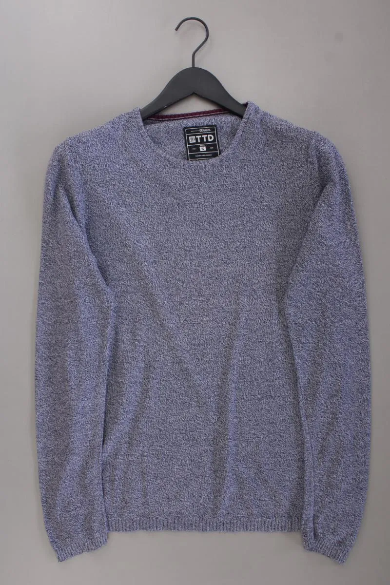 Tom Tailor (Denim) Feinstrickpullover für Herren Gr. S blau aus Baumwolle