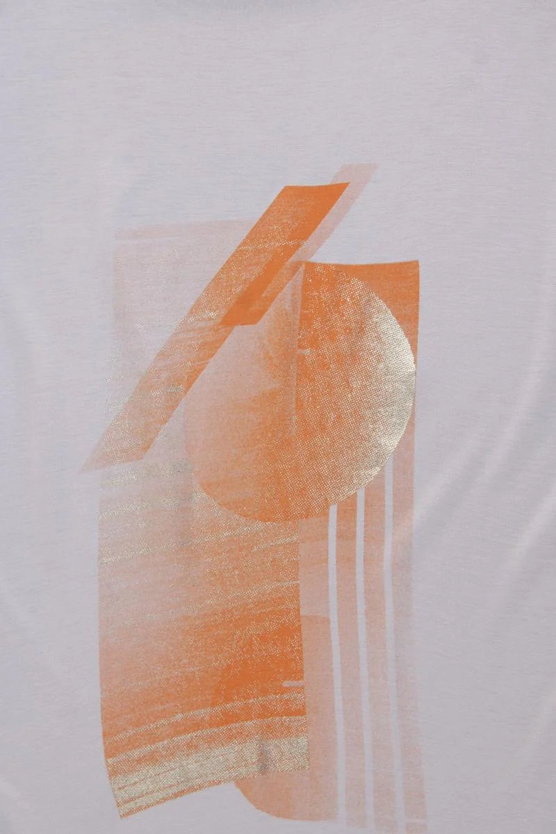 Esprit Printshirt Gr. L Kurzarm grau
