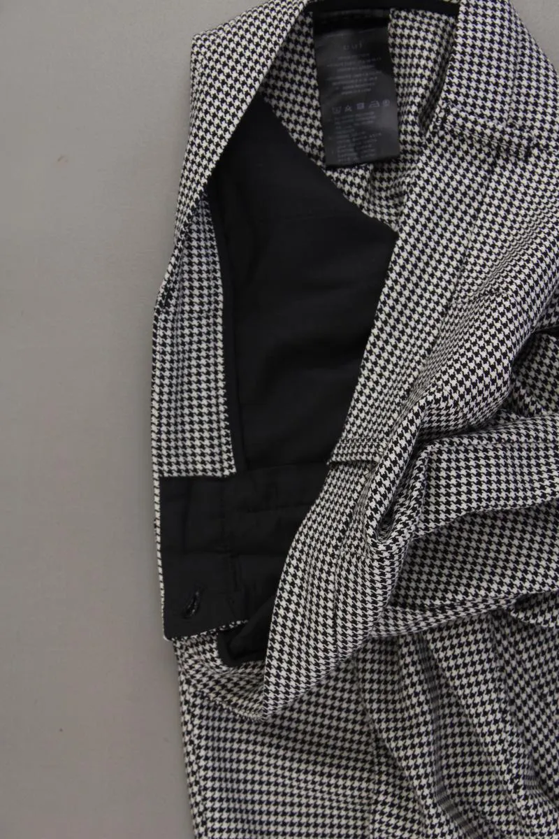 Oui Stoffhose Gr. 40 hahnentritt grau aus Polyester