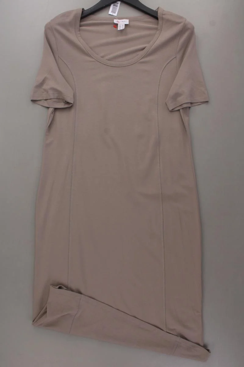 Peter Hahn Jerseykleid Gr. 42 neuwertig Kurzarm braun aus Viskose