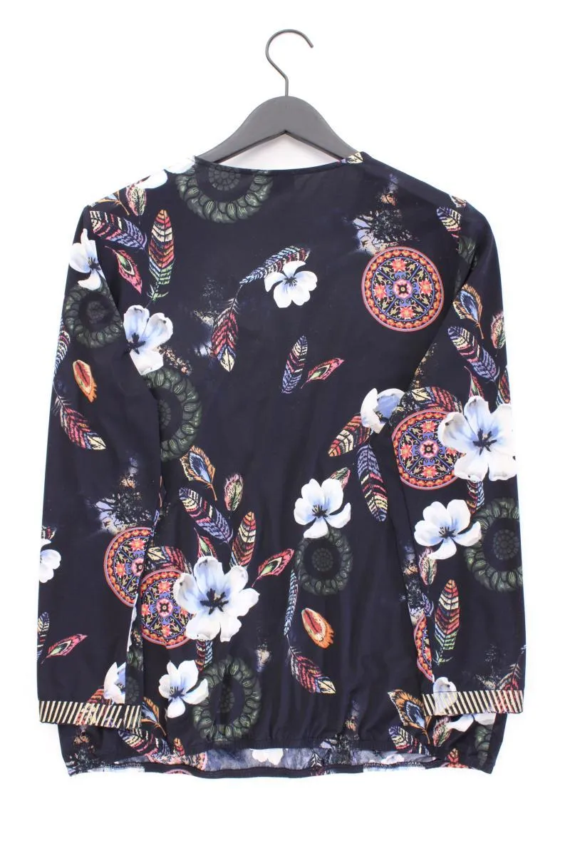 K Design Printshirt Gr. XL mit Blumenmuster Langarm mehrfarbig aus Polyester