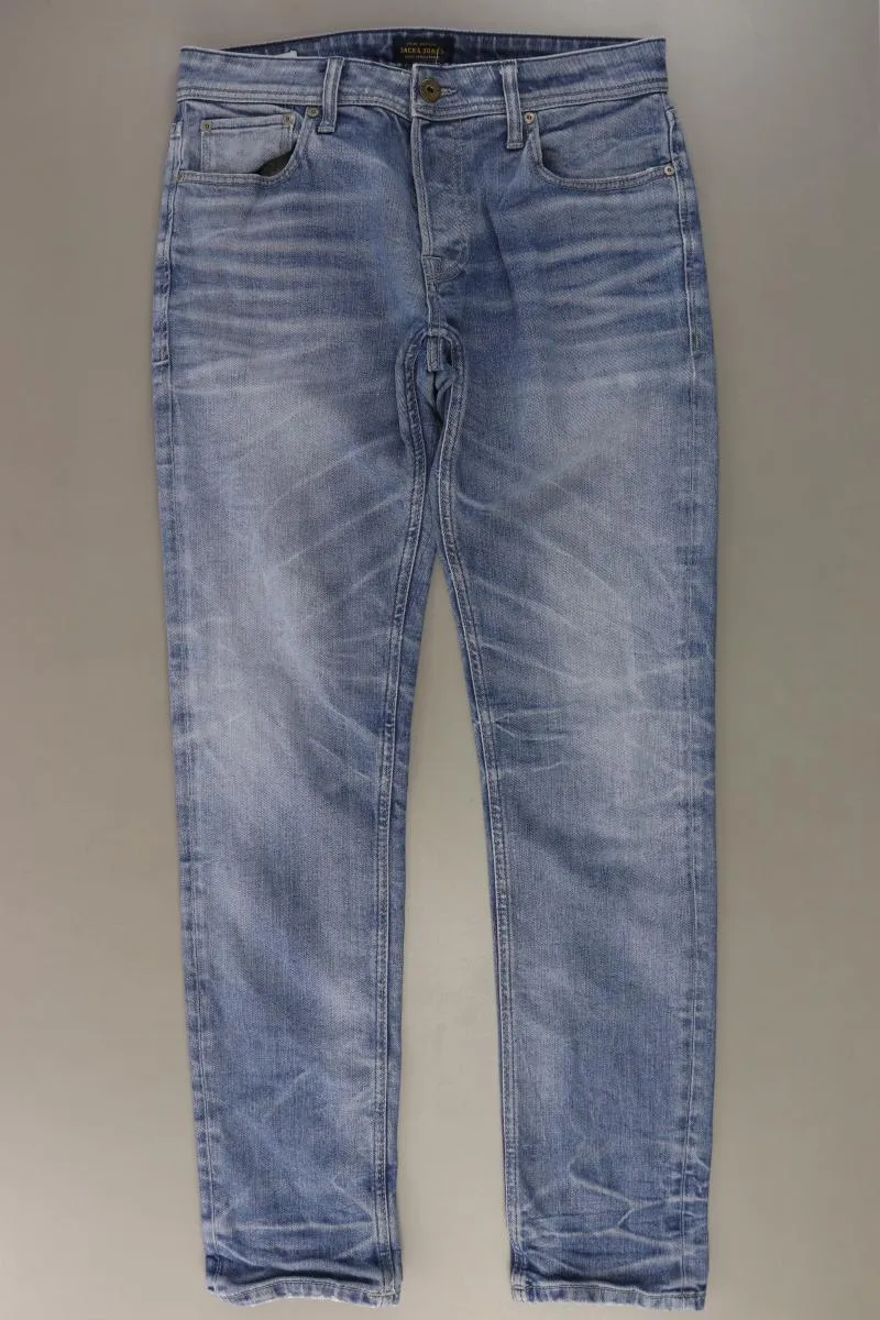 Jack & Jones Straight Jeans für Herren Gr. W31/L34 blau aus Baumwolle
