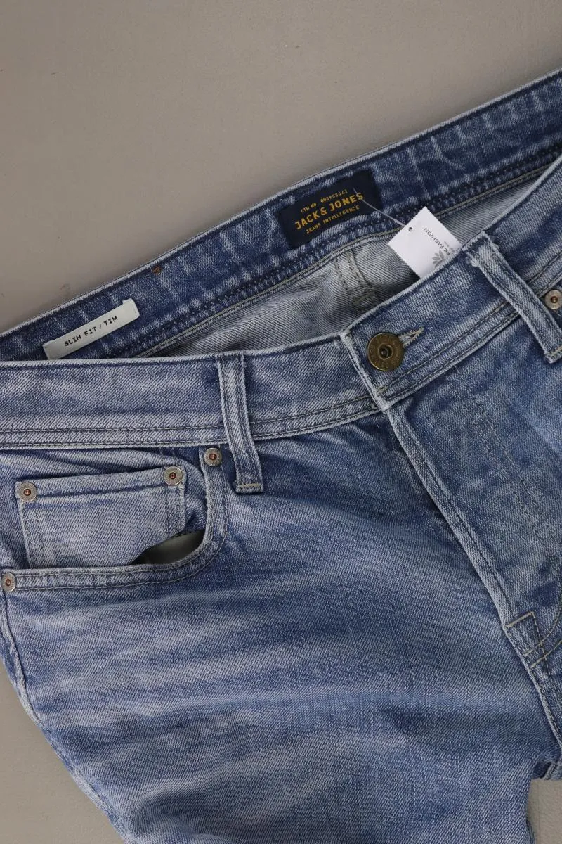 Jack & Jones Straight Jeans für Herren Gr. W31/L34 blau aus Baumwolle