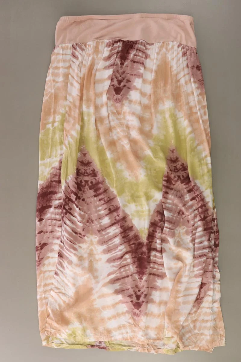 Lascana Stretchrock Gr. 44 mit Batikmuster mehrfarbig aus Baumwolle