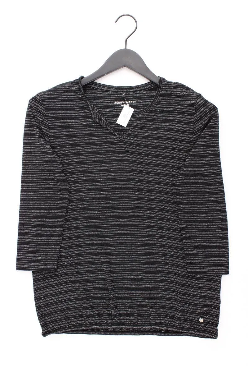 Gerry Weber Ringelshirt Gr. 40 gestreift 3/4 Ärmel schwarz