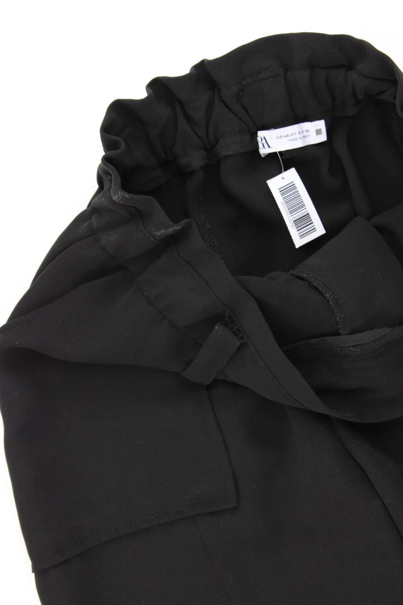 Zara Cargohose Gr. 40 schwarz aus Polyester