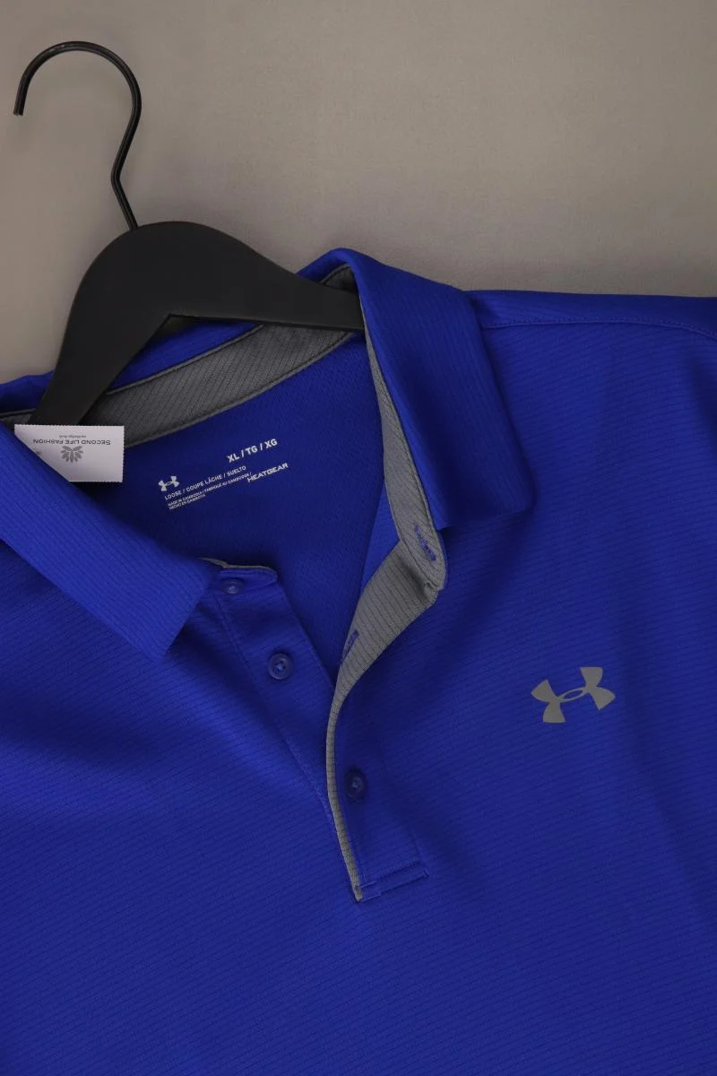 Heatgear Poloshirt für Herren Gr. XL Kurzarm blau