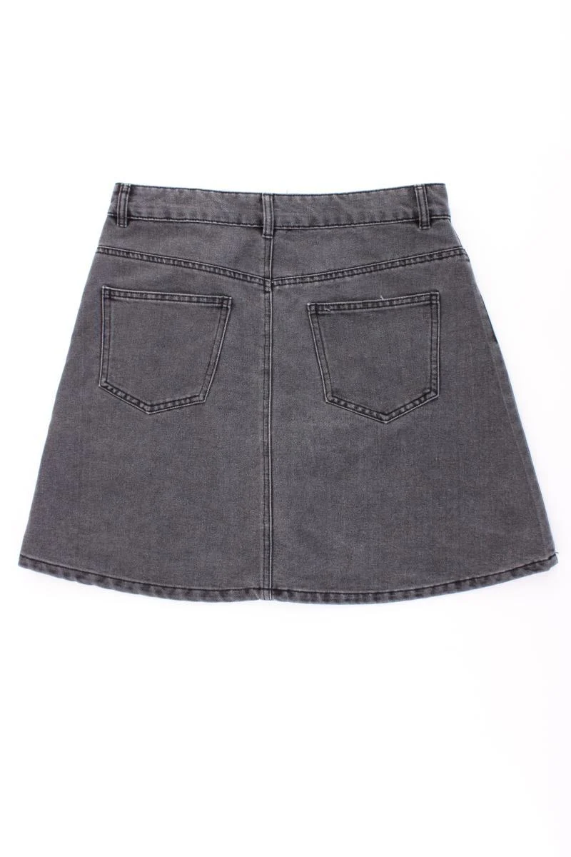 Noisy May Jeansrock Gr. L grau aus Baumwolle