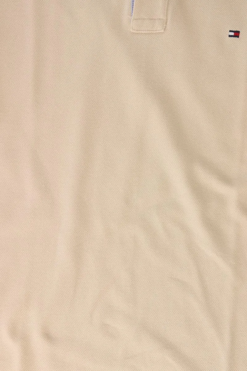Tommy Hilfiger Poloshirt für Herren Gr. XL Kurzarm gelb aus Baumwolle