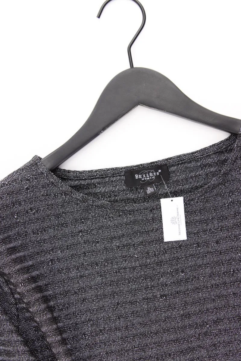 Bexley's Glitzer Shirt Gr. 48/50 neuwertig Langarm mit Glitzer silber