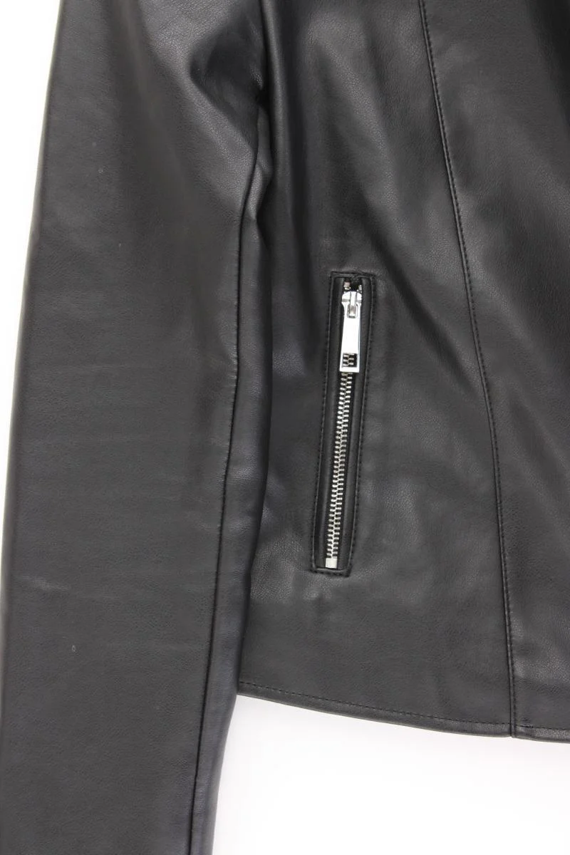 Mango Bikerjacke Gr. XS schwarz aus Polyester