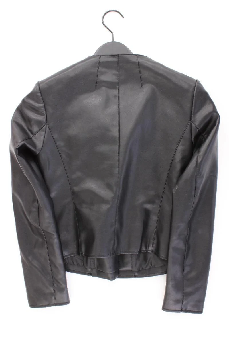 Mango Bikerjacke Gr. XS schwarz aus Polyester