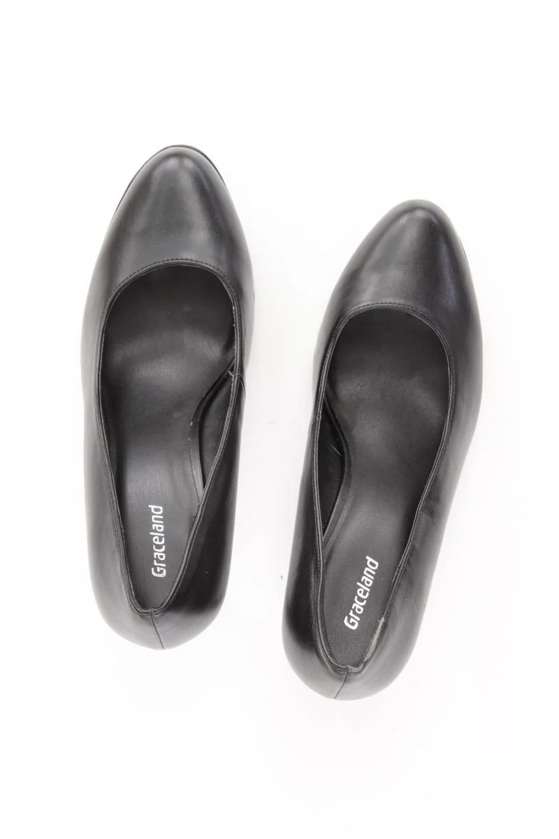 Graceland High Heels Gr. 39 schwarz aus Kunstleder