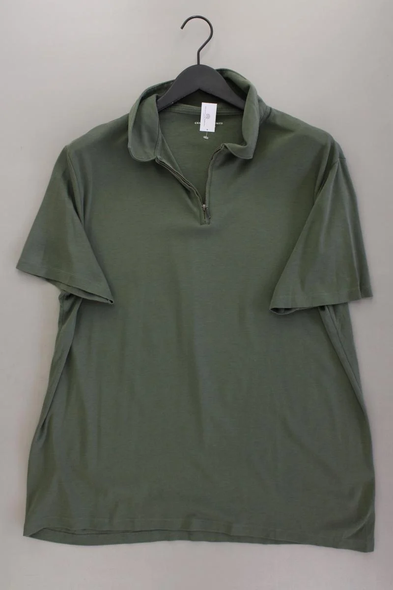CHARLES TYRWHITT Poloshirt für Herren Gr. XL Kurzarm olivgrün aus Baumwolle