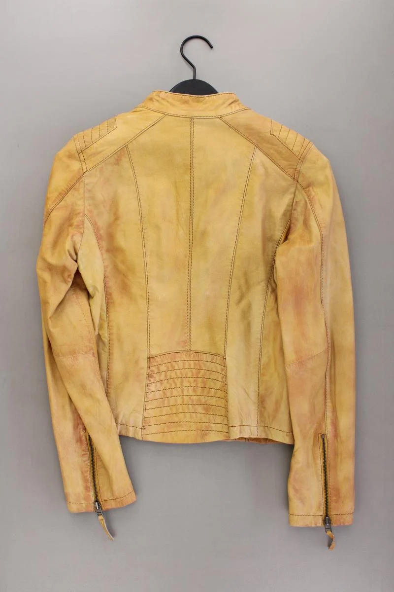 AJC Fashion Lederjacke Gr. 36 gelb