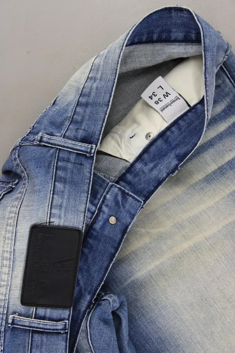 Bruno Banani Straight Jeans für Herren Gr. W38/L34 blau aus Baumwolle