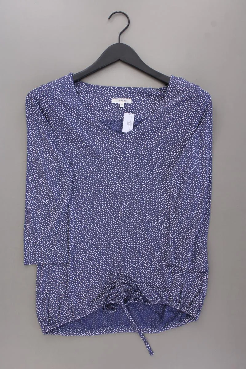 Opus Printshirt Gr. 36 3/4 Ärmel blau