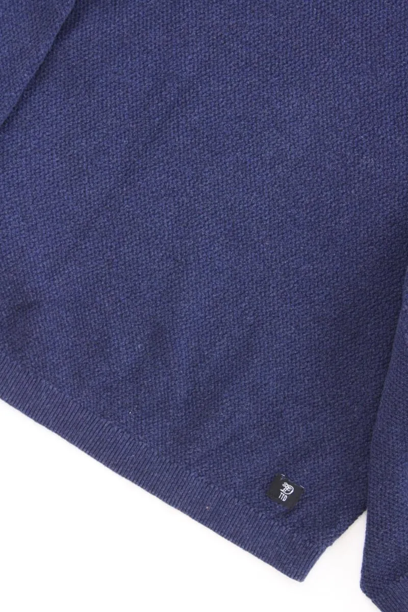Tom Tailor (Denim) Feinstrickpullover für Herren Gr. S blau aus Baumwolle