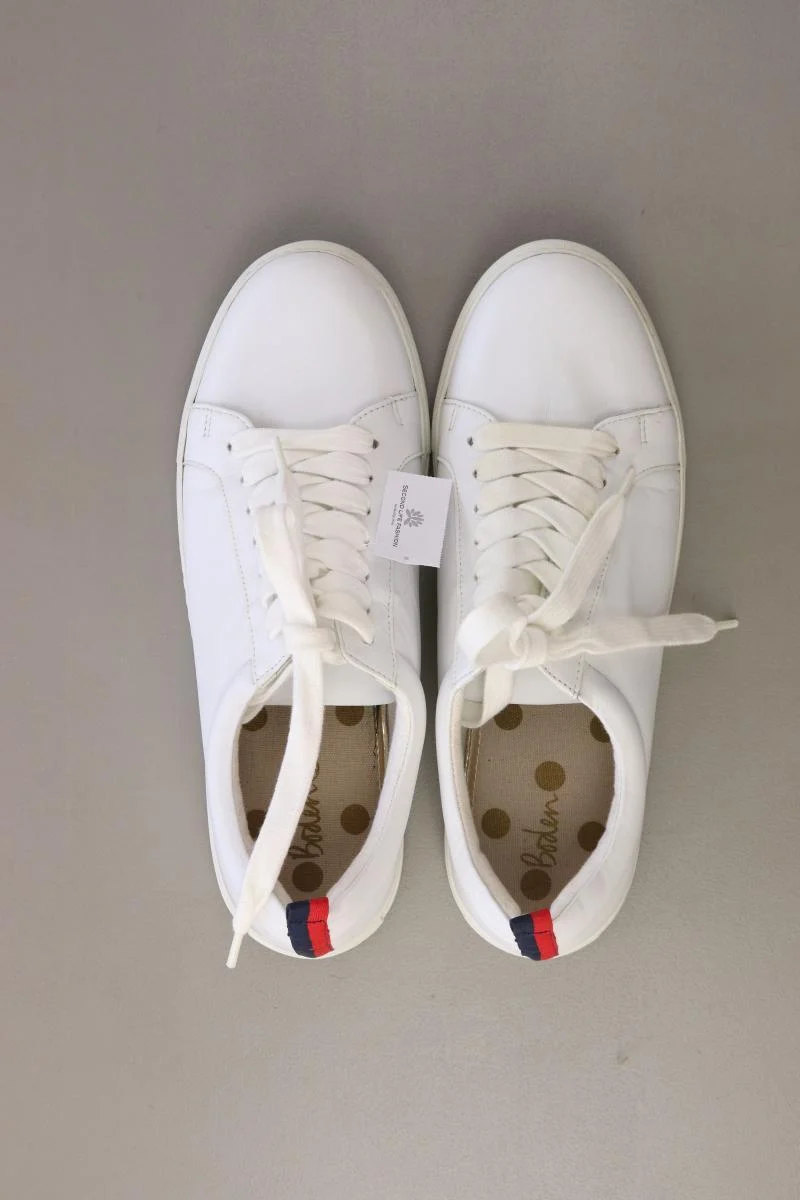 Boden Sneaker Gr. 42 weiß aus Leder