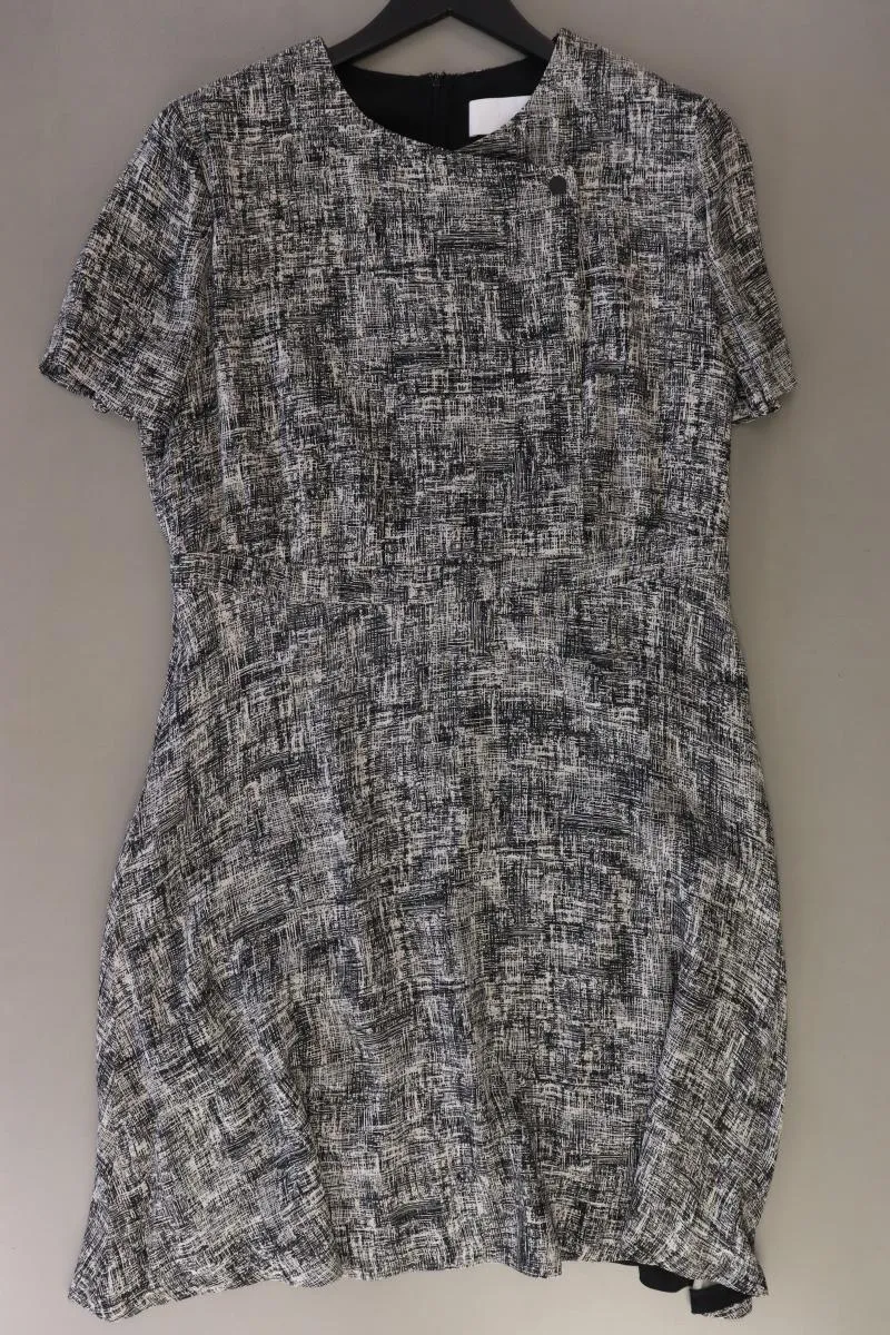 BOSS by Hugo Boss Kurzarmkleid Gr. 44 neuwertig grau aus Viskose