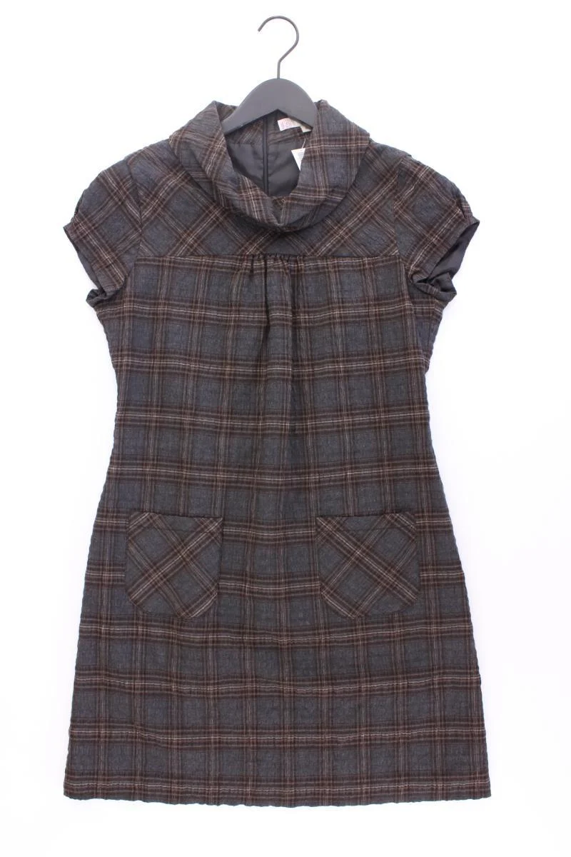 s.Oliver Kurzarmkleid Gr. 40 kariert braun