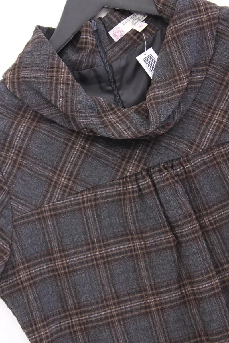 s.Oliver Kurzarmkleid Gr. 40 kariert braun