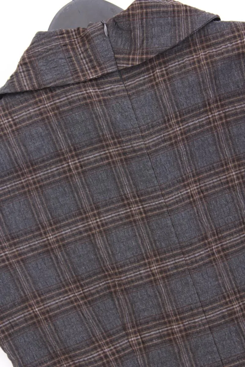 s.Oliver Kurzarmkleid Gr. 40 kariert braun