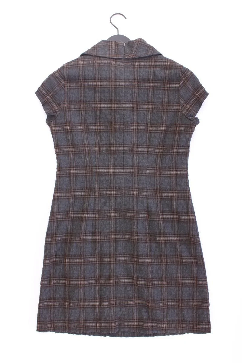 s.Oliver Kurzarmkleid Gr. 40 kariert braun