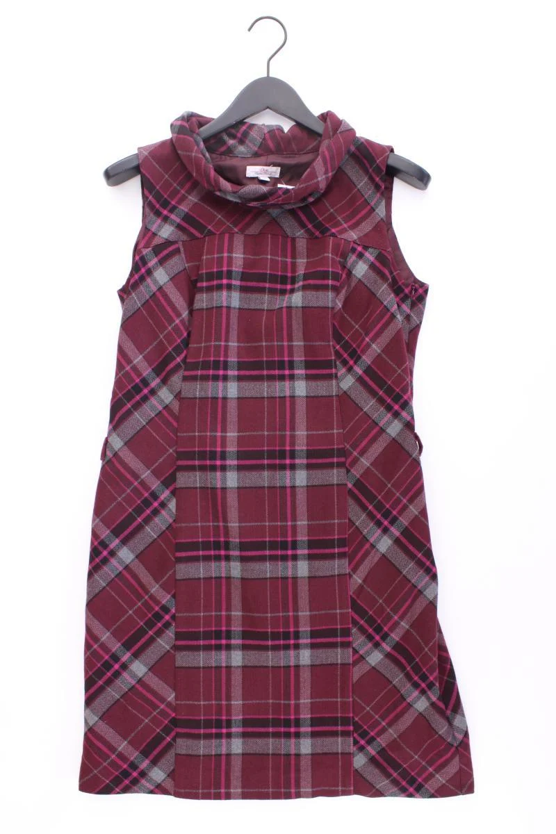 s.Oliver Midikleid Gr. 40 kariert Ärmellos rot