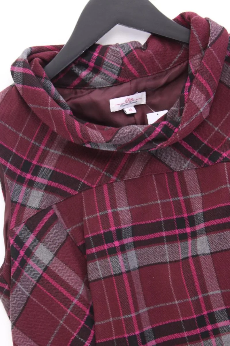 s.Oliver Midikleid Gr. 40 kariert Ärmellos rot