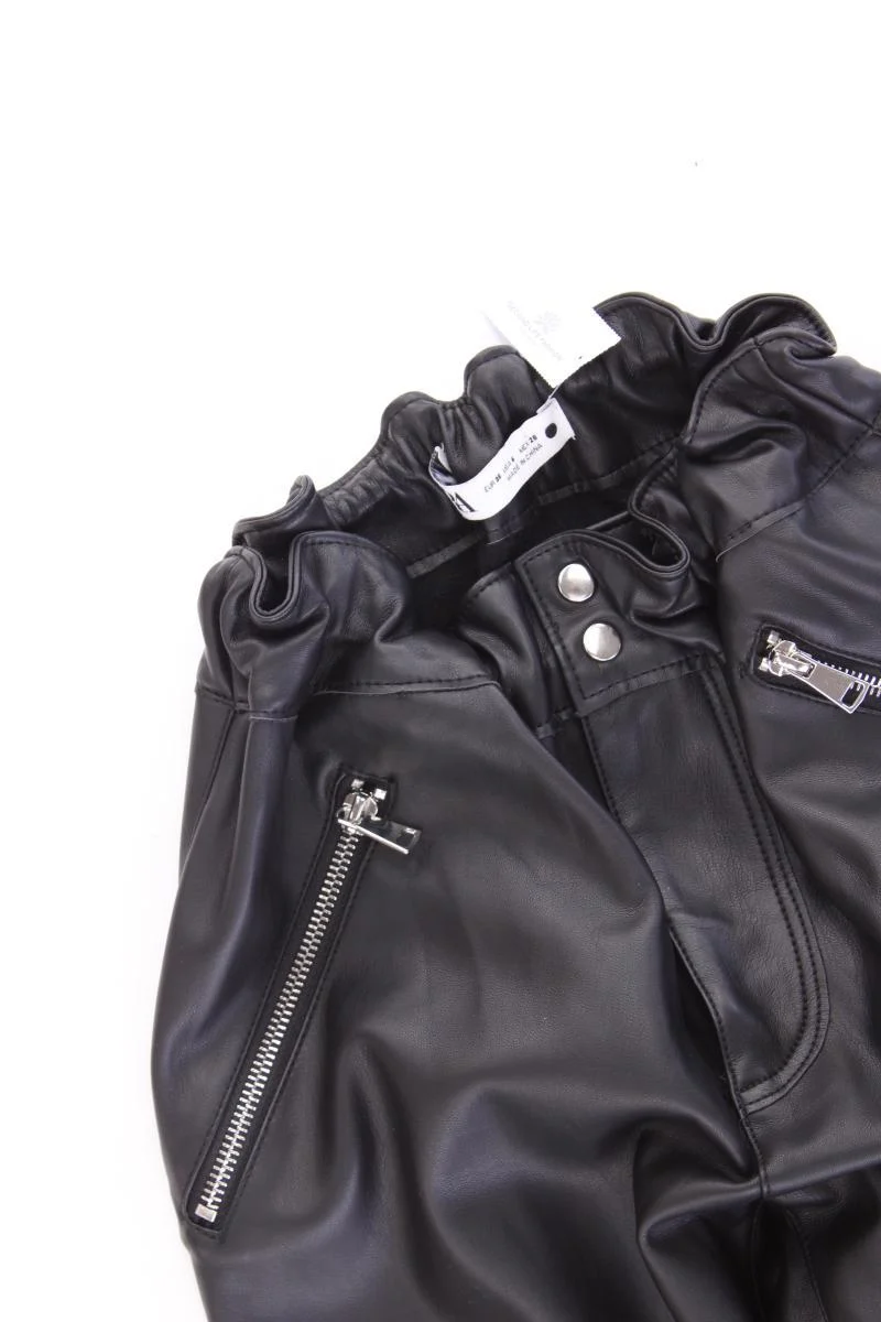 Zara Kunstlederhose Gr. 38 neuwertig schwarz aus Polyurethan