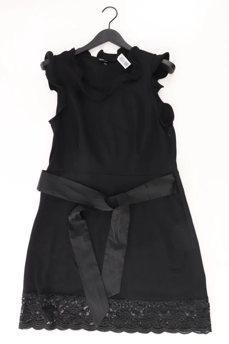 DIDI Abendkleid Gr. XL mit Gürtel Ärmellos schwarz
