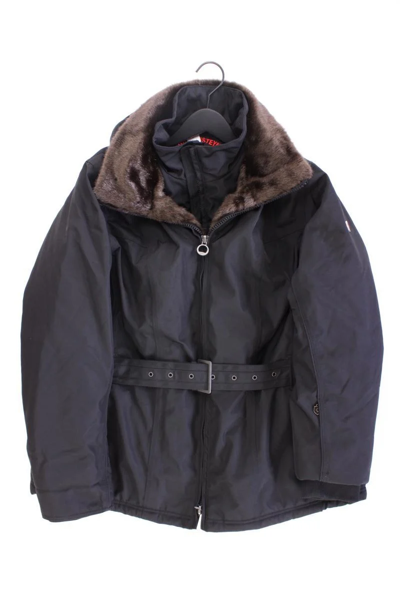 Wellensteyn Jacke Modell Zermatt Gr. XL mit Gürtel schwarz aus Polyester