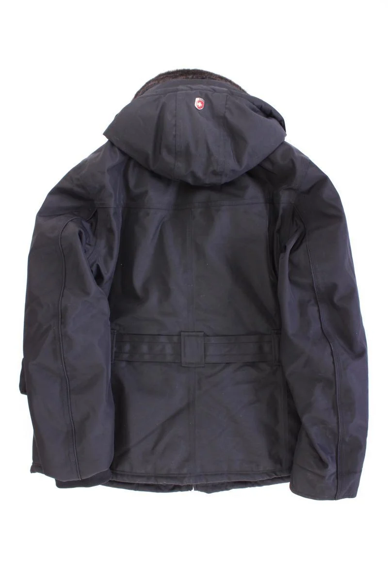 Wellensteyn Jacke Modell Zermatt Gr. XL mit Gürtel schwarz aus Polyester